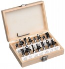 Einhell 15pc Router Bit Set 8mm shank